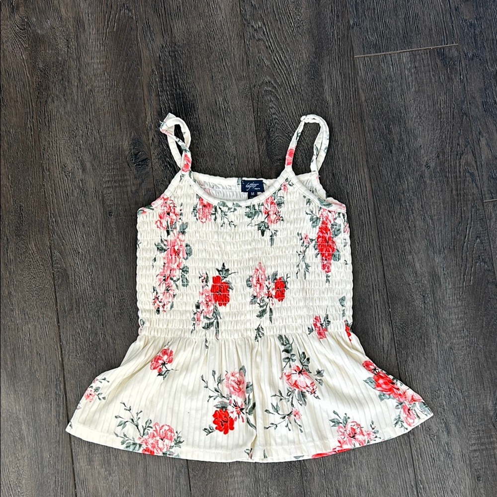 Day trip youth Floral Smocked Tank Top - Picture 1 of 2